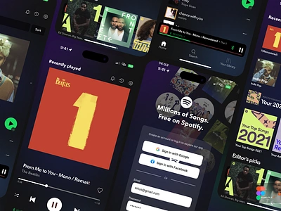 🎶 Spotify redesign by econev app branding design econev evgheniiconev figma graphic design illustration ios lizzardlab logo redesign spotify ui ux vector