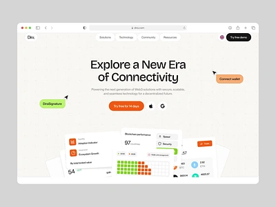 Dira – Transforming Digital Interactions digital digital product landing page saas scroll animation ui user experience ux