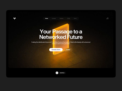 Chainwise | Web 3 Landing Page 3d animation design framer interaction minimal ui ux web design