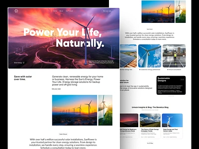 Nexus - Solar Energy Landing Page branding dailyui design ui design designers graphic design home page illustration landingpage logo typography ui uiux userinterface ux vector visualdesign webdesign website websitedesign