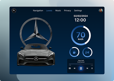 Daily UI #034 | Automotive Interface automotiveinterface dailyui dailyui034 design freelance graphic design graphic designer ui ux