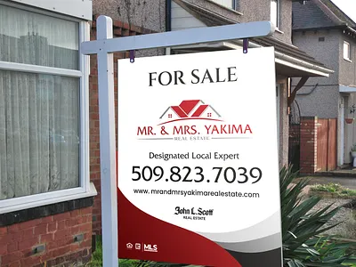 For Sale Sign banner design for rent for sale realtor sign sign