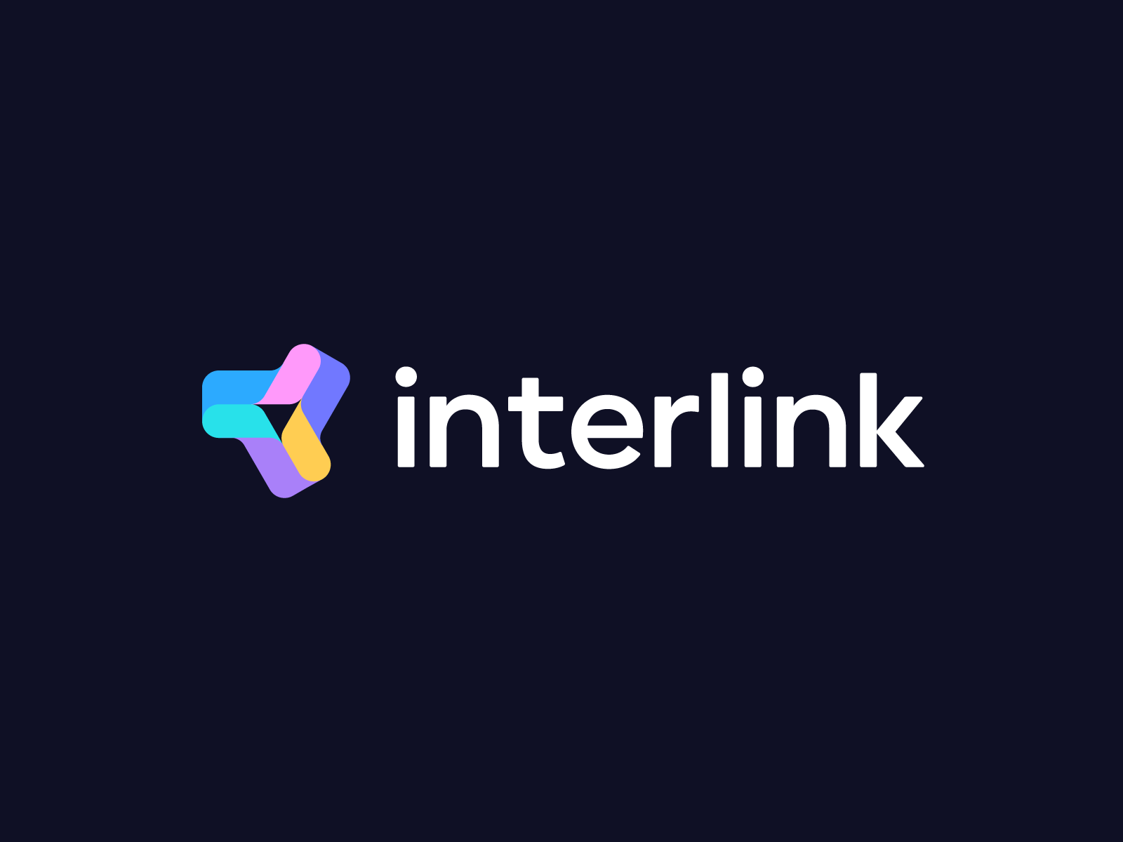interlink abstract abstract logo branding colorfull logo connection geometric interlink internet logo logo minimal logo modern startup logo symbol