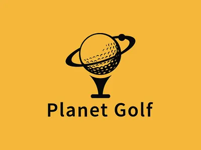 Planet + Golf minimal logo branding graphic design logo motion graphics ui