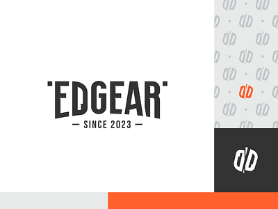 Final version of the brand/logo for Edgear brand branding gear knife logo logodesign