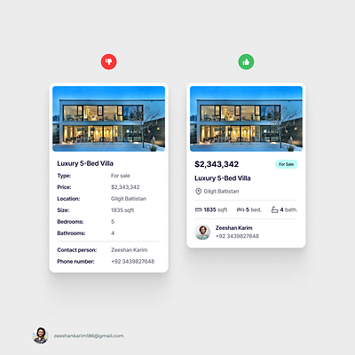 Small changes make a big impact! app design card card design card ui card ui design ui ui design ui designer ui ux ui ux designer ux ux ui web design website design wireframe design