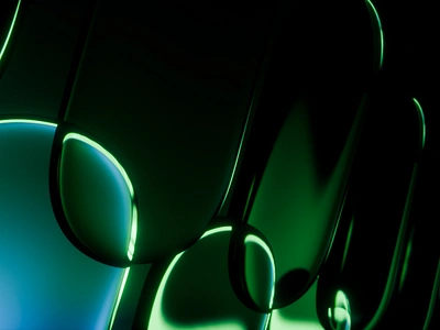 Green Glass Abstract Array - Free 4K Wallpaper 3d 3ddesign 4kwallpapers abstract blender design desktopwallpaper free freebie glass graphicdesign procedural wallpapers