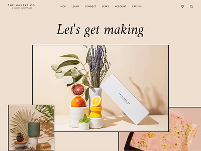 The Makers Co. | a marketplace for supplies animation diy eccomerce marketplace ui web design website design