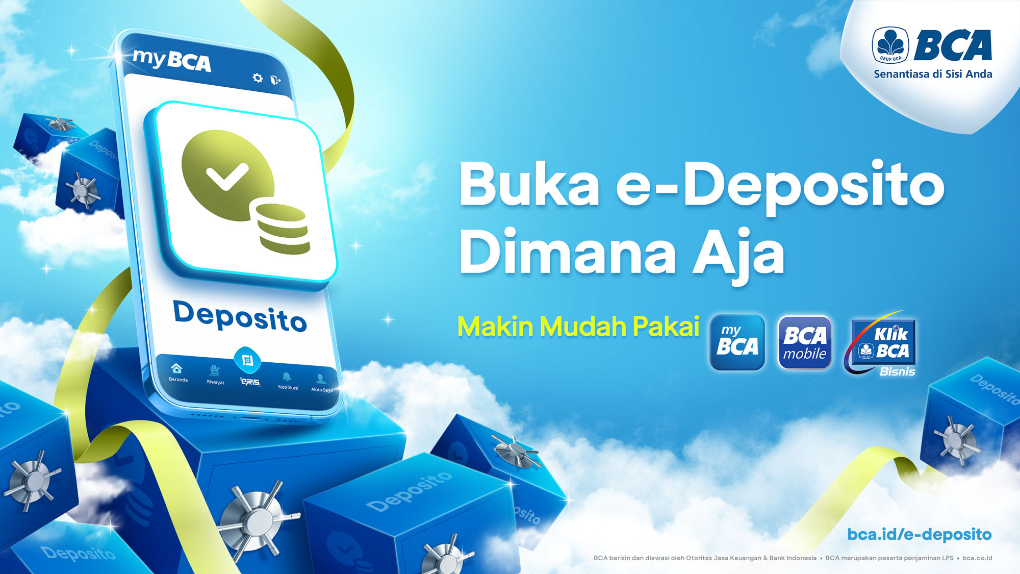 e-Deposito - Key Visual (Bank Central Asia) branding design digitalart graphic design ui