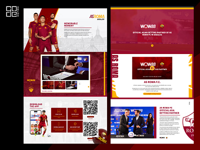 ASRoma WOW88 Web Design branding design graphic design illustration logo ui ux web design web development website wordpress