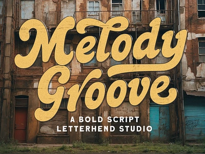 Melody Groove Bold Script freebies modern typography