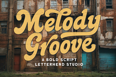 Melody Groove Bold Script freebies modern typography