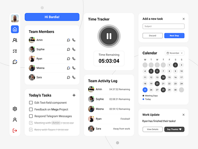 Team Management App UI Design app app design app ui clean ui dashboard dashboard design dashboard ui design minimal ui product product design team team management team management app ui ui design ux ux design