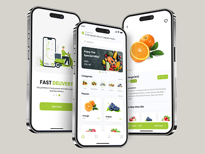 iMart: Minimalist Grocery App UI Design design designer figma grocery app mobile app design ui design uiux