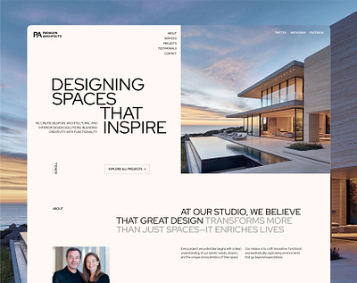 UX/UI design for Architecture Studio Website architechure design figma ui uxui design webdesign webdesigner webflow website