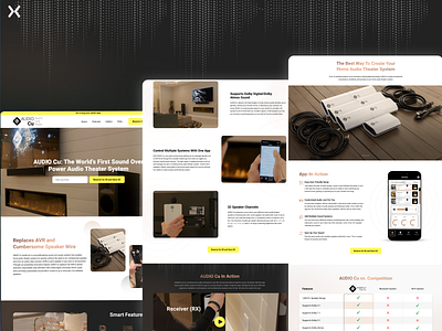 Product Landing Page audio theatre branding design dribbble shot landing page design landingpage lead generation logo product landing page ui ux