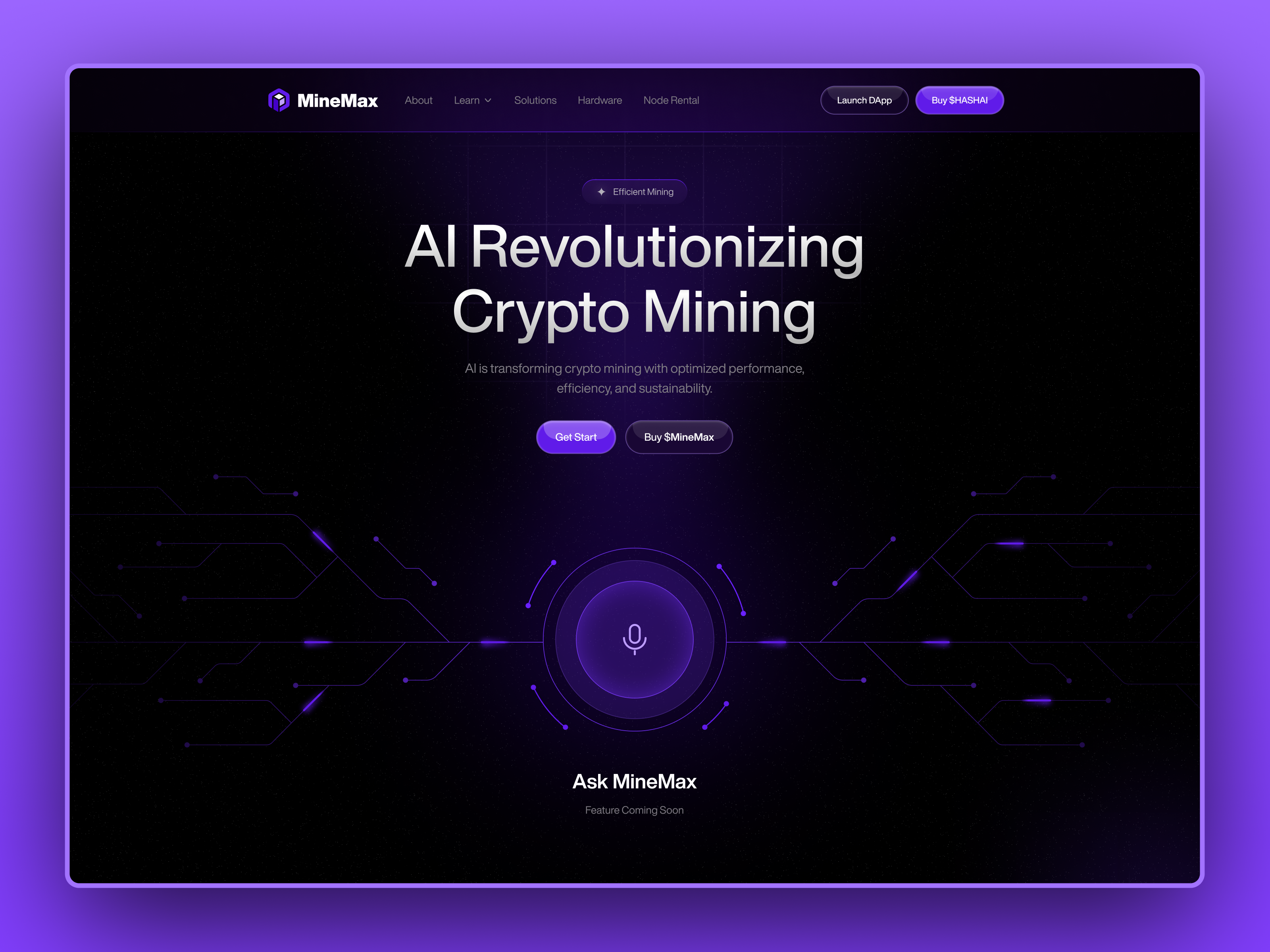 Crypto Landing Page ai ai landing page ai technology ai tool artificial intelligence crypto crypto landing page cryptocurrency defi landing page ui ux web 3 web design
