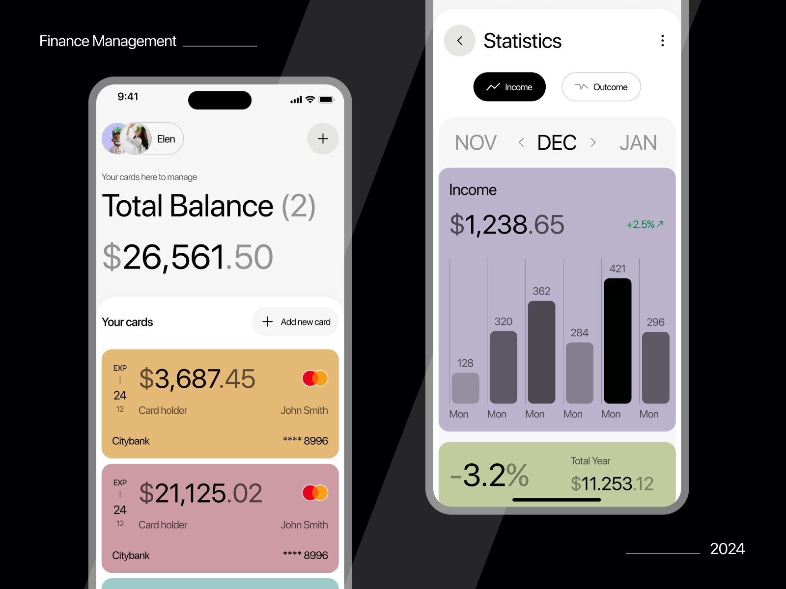 Example of E Wallet Financial Mobile App Design