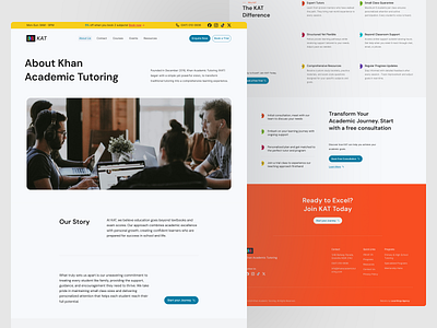 About page exploration for tutoring website about page about page design about uiux about us about us papge design homepage landing page ui uiux