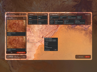 Mars rover dashboard bento design cards dark theme dashboard dashboard design mars rover navigation rover design uiux uiux design web design