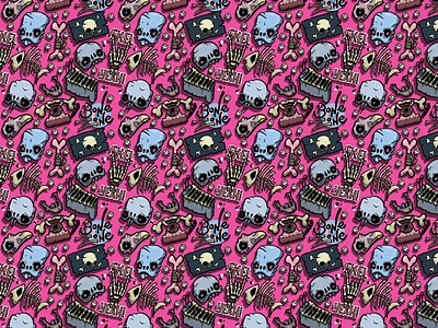 Bones - Surface Pattern Design branding character design print surface design surface pattern design textile