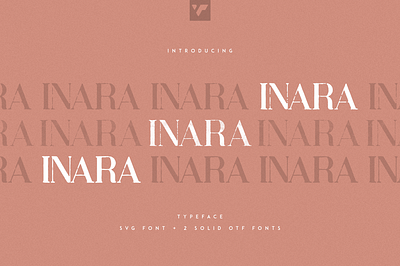 Inara Typeface - SVG + Solid fonts. Free Font brush grunge header headline inked lettering monogram painted font serif solid svg texture typeface typography