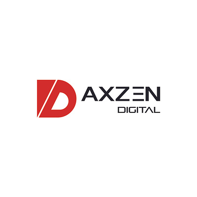 Axzen Digital (Software House) Logo Design 3d animation axzen digital logo design branding design graphic design illustration logo logo design motion graphics software house typography ui ux vector