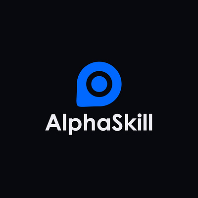 AlphaSkill (Online Learning) E-commerce wordmark Logo Design 3d animation branding design e commerce graphic design illustration logo logo design motion graphics online learning online learning logo typography ui ux vector