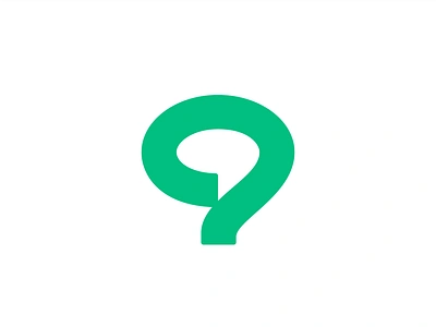 В.Опрос — survey service. Question + Bubble speech. branding bubble logo logotype mark question speech