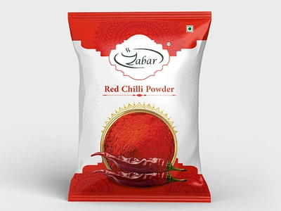 Chilli Powder Pouch Design brand brand design branding indian chilli powder indian spices logo design packaging packaging design pouch design red chilli powder red chilli powder pouch red chilli powder pouch design spices spices packaging