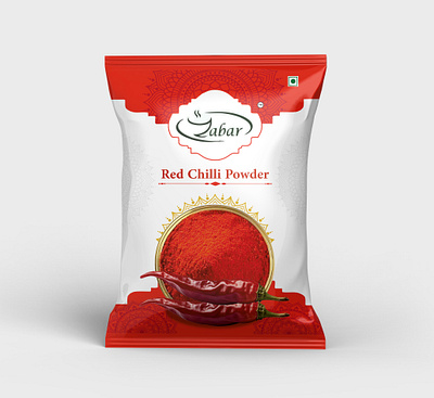 Chilli Powder Pouch Design brand brand design branding indian chilli powder indian spices logo design packaging packaging design pouch design red chilli powder red chilli powder pouch red chilli powder pouch design spices spices packaging