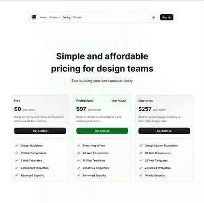 Pricing component in Figma design design system figma figma pricing interface pricing ui ui kit ux