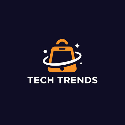 Tech Trends E-commerce Logo Design branding design e commerce logo design graphic design illustration logo logo design tech logo design typography ui ux vector