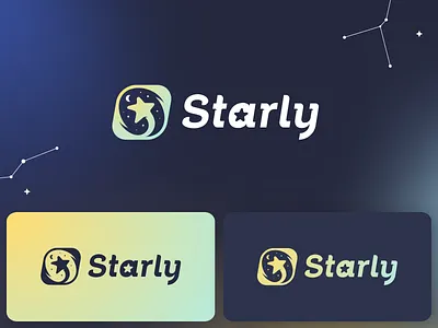 Creation of brand design for Starly - star maps brand branding logo logo design page star web webdesign