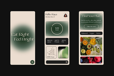 Diet App app design designing figma ui