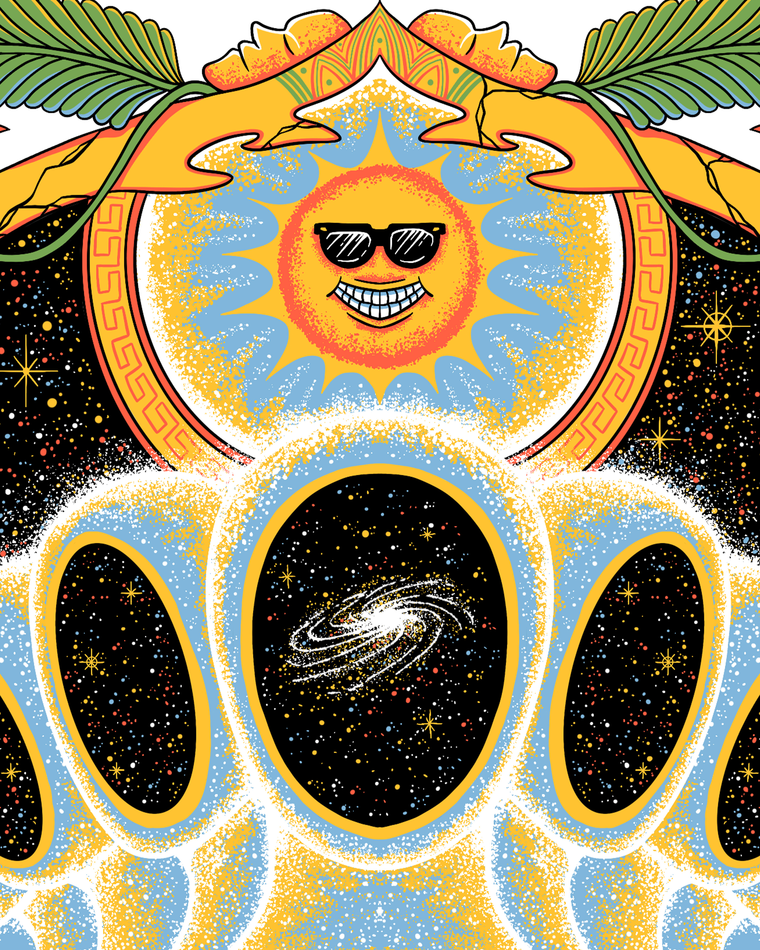 Self Meditation alipstudio digital artwork entity galaxy graphic design illustration illustrator meditation motion graphics positive poster artwork poster design psychedelic self care sentimental skeleton soul spiritual spirituality universe