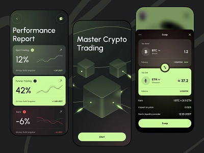 Master Crypto Trading: App Design android design app app design application design crypto mobile app crypto wallet cryptocurrency app design figma design ios ios design mobile mobile app design mobile design mobile design inspiration ui ui design ux ux design wallet