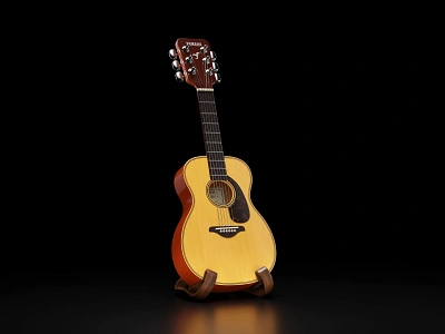 Yamaha FG820 3d acoustic black blender cartoon chibi chill cute cycles guitar idea illustration music render riff sound toon tune wood yellow