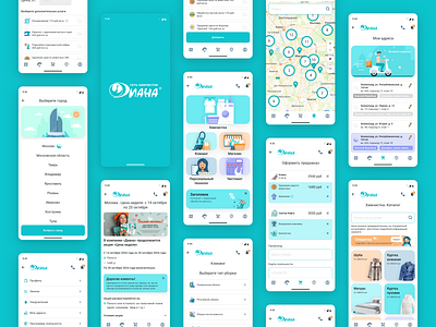 Dryclean.ru animation app application design branding design figma flat graphic design guide illustration interface logo photoshop prototype screen ui ui kit user flow ux web