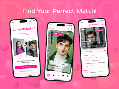 Dating App Design app app design application daily ui dating app design mobile app mobile app design mobile ui ui ui design ui ux uidesign user experience user interface userinterface ux ux design uxdesign uxui