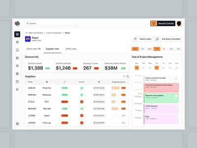 Legal tech saas dashboard interface ✦ Simplify clean dashboard design interface product saas service startup ui ux