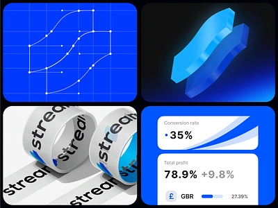 Logo for fintech company, Sign, Business metrics pop-up | Stream 3d 3d logo brand identity branding conversation design finance fintech identity illustration logo logotype metrics product product design sign total profitt ui vector vector illustration