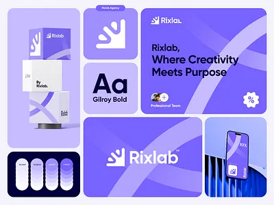 Rixlab _ Branding brand brand guidelines brand identity brand sign branding business identity logo logo design logotype marketing rixlab startup studio visual identity