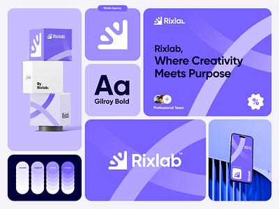 ✱ Rixlab Branding brand brand guidelines brand identity brand sign branding business identity logo logo design logotype marketing rixlab startup studio visual identity