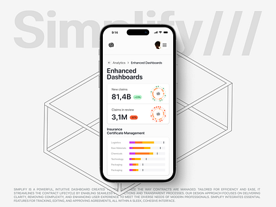 Fintech mobile app dashboard interface ✦ Simplify adaptation app application design mobile ui ux