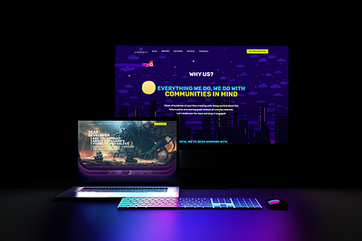 Community Villa - Website design and implementation for an agenc bold bold web clean clean ui colorful design graphic design landing page ui ux web web design website website design