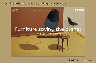 Sustainable Furniture Store Landing Page Concept