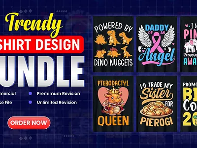 TRendy T-Shirt Design Bundle trendy t shirts design in 2024