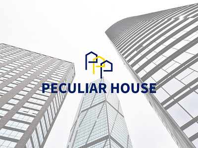 LOGO - PECULIAR HOUSE brand brand identity branding bulding company construction design engineer home house logo peculiar real estate special unique