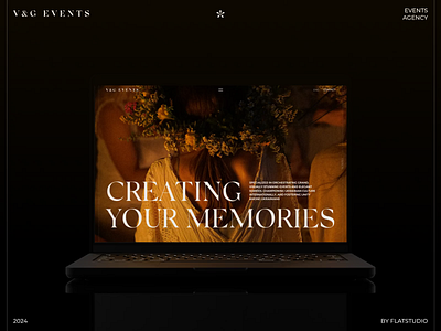 V&G Events: Main Page Desktop agency animation clean design desktop events interaction interface landing page light minimalism motion motion design motion graphics promo ui ux visual identity web web design website